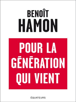 cover image of Pour la génération qui vient